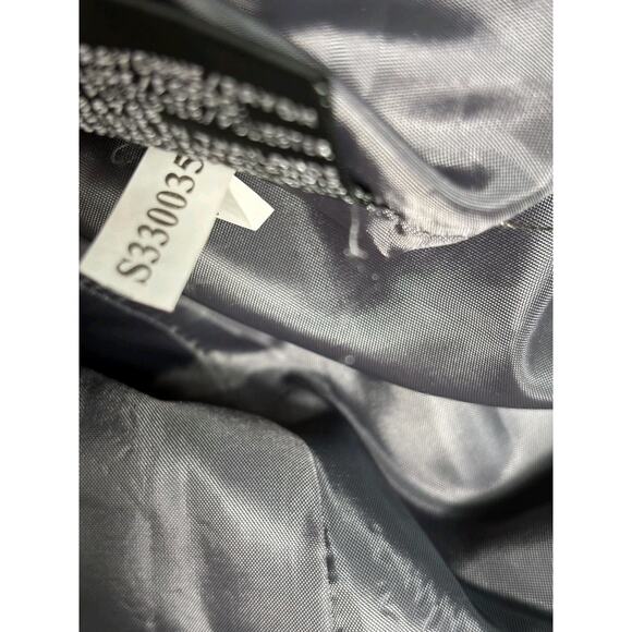 VTG Kasper For ASL Blazer Womens Sz 4 Gray Striped Suit Jacket Business Carrier - Picture 5 of 9